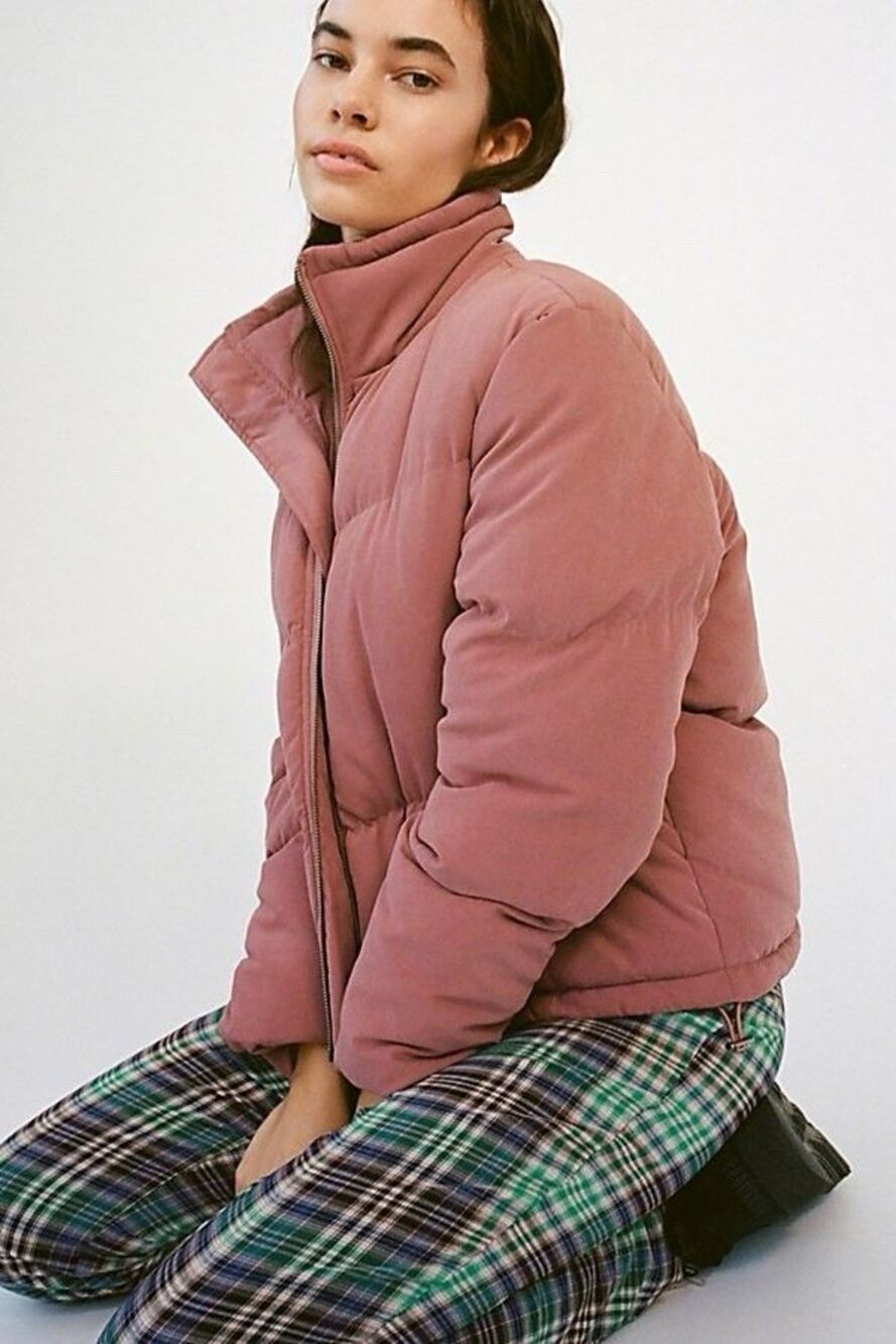 Native Youth Avery Puffer Jacket Coat Mauve Dusty Rose Women’s M